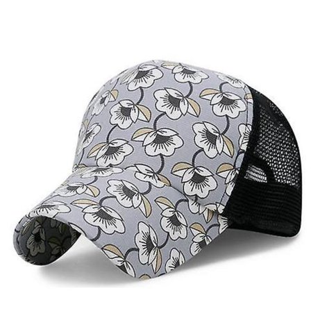 Damvattentät Trucker Hat Justerbar Flower Cap
