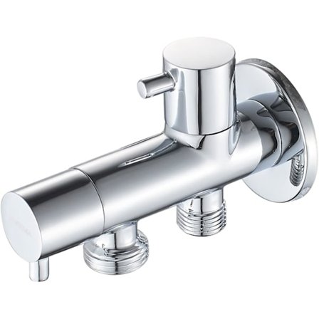 Regulerende afspærringsventil med håndtag til toiletshower, afspærringsventil