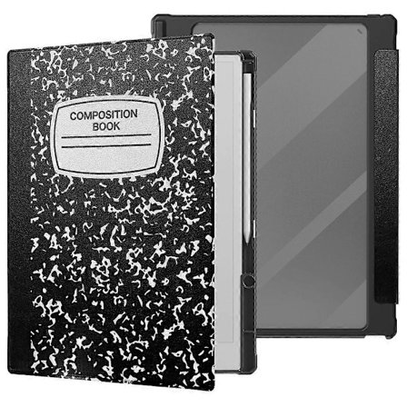 For ReMarkable Paper Pro-deksel Akryl Lær Tablet Cover med Pennholder Auto Wake/Sleep