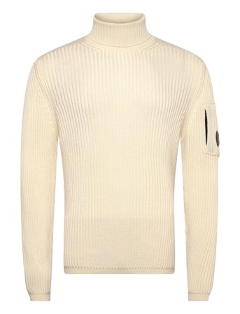 C.P. Company Re-Wool Turtleneck Sweater - White - M