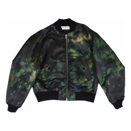 Dries Van Noten, Loose Fit Bomber Jacket Groen, Heren, Maat:L