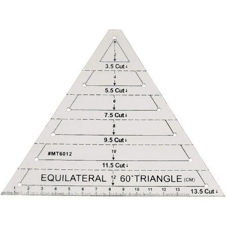 Patchwork Lineal 45 Graders Trekant Quilting Hexagon