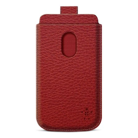 Belkin Pocket Case - Eske for mobiltelefon - rød - for Samsung Galaxy S III