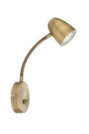 Aneta Lighting SANDNES vegglampe, antik, med dimmer