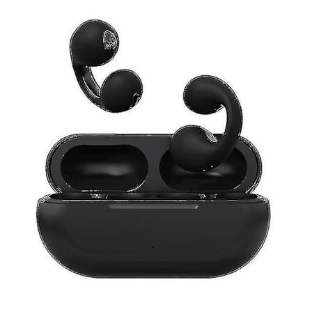 För Ambie Tws Trådlösa Öronproppar Bluetooth 5.3 Hörlurar Örhänge Vattentät Sport Headset Öronkrok Med Mikrofon Hifi Stereo Öronproppar SVART