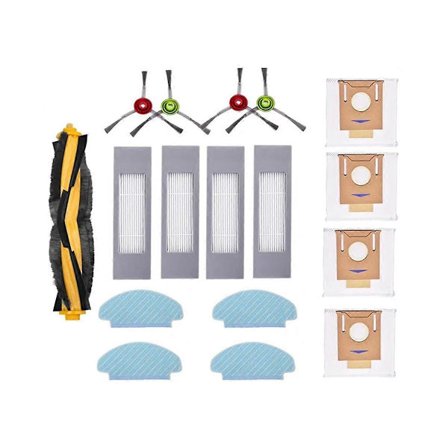 For DEEBOT N10 N10 PLUS Robotstøvsuger Hovedbørste Sidebørste Hepa Filter Moppeklut Støvpose