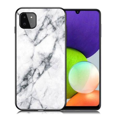 Fantasy Marble Samsung Galaxy A22 5G Cover - Hvid marmor White