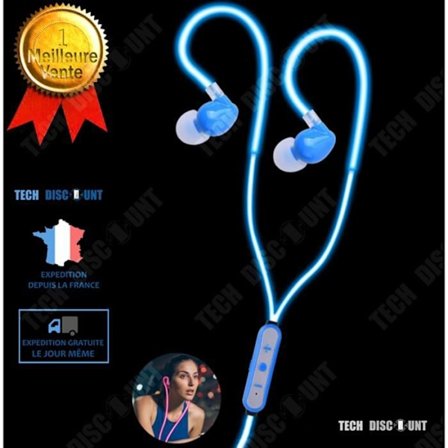 Trådløs sports hovedtelefon TD 120mah justerbart volumen lys design