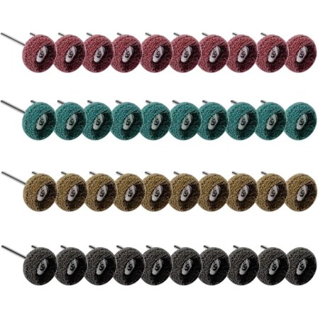 40 st Slipande polerskivor för Dremel roterande verktyg Träbearbetning Bänkslipmaskin 80/150/240/300/400 Korn