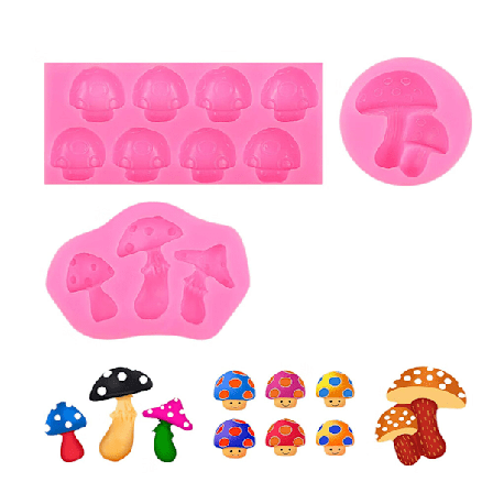 3 bitar svampformad mould svamptårtform grönsaksgodis mould godis islåda Fransk dessert tårtdekoration