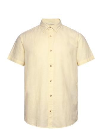 Jjesummer Linen Blend Shirt Ss Sn Jack & J S Cream