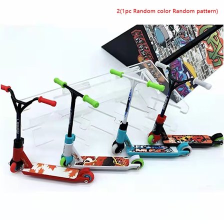 Finger Skateboard Tech To Hjul Mini Scooter Gripbräda Sh