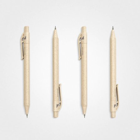 Natural Grass Pencil Sustainable Wheat Beige Pencil | agood company