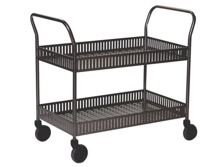 Rullbord 2 korghyllplan Svart - Lyreco - Emballage och lagerutrustning - Lagerutrustning - Rullbord