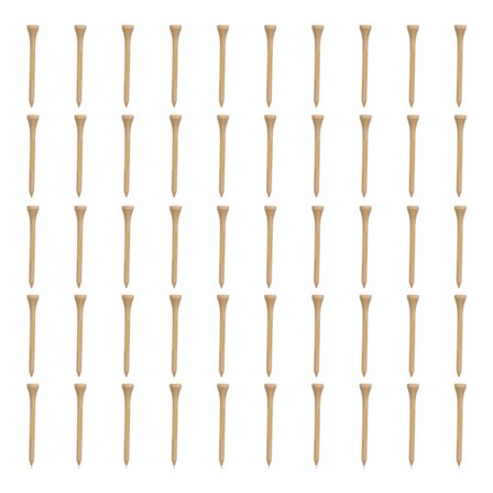 50 kpl Ammattimaisia puisia golf-tiitä 70 mm 2,76 tuumaa Vahvat golf-tarvikkeiden varaosat