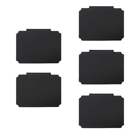 5 stk etikettholdere Kurvetiketter E E