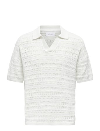 ONLY & SONS | Onsgrayson Ds 5 Chochet Polo Knit Noos | L