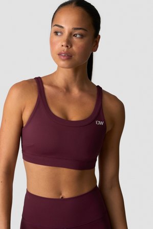 ICANIWILL - Nimble Sports Bra Dark Mahogany - Sports-BH - Damer - Træningstøj fra ICIW