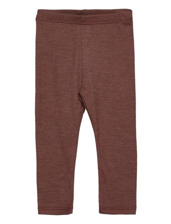 Woolly Silk Leggings Baby Leggings Base Layer Bottoms Brun Müsli By Green Cotton