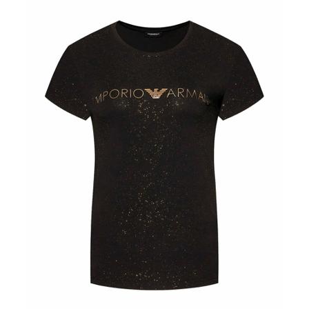 Emporio Armani, T-Shirts Zwart, Dames, Maat:M