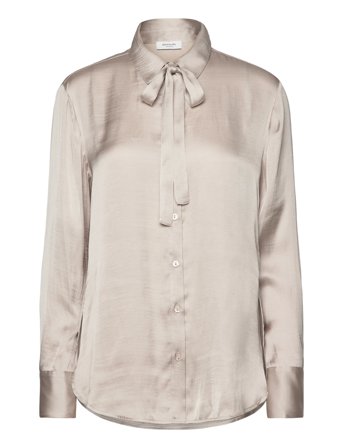 Rwmessina Ls Bow Shirt Cream Rosemunde