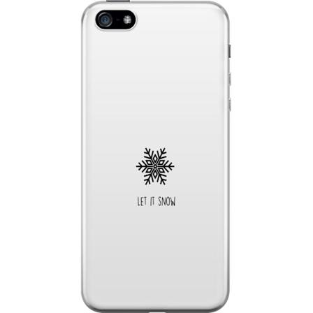 Apple iPhone 5 Gjennomsiktig deksel La det snø