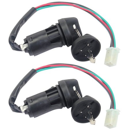 2 stk. Motorcykel Tændingslås 4 Pin Tændingslås til 50Cc 70Cc 90Cc 110Cc 125Cc 200Cc 250Cc ATV Off-Road Køretøj