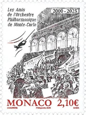 Monaco - Venner af Det Filharmoniske Orkester - Postfrisk frimærke