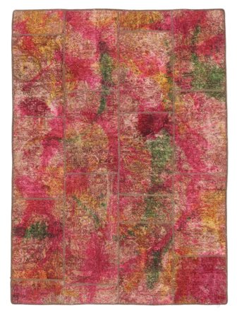 Tappeto Patchwork 154X280 Rosso Scuro/Rosso (Lana, Persia)