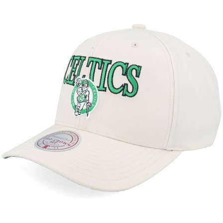 Mitchell & Ness - Beis adjustable Gorra - Boston Celtics Team Name Pro Crown Bone Adjustable @ Hatstore