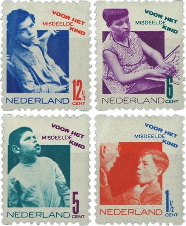 Holland 1931 - Roltandingzegels NVPH R90-R93 - Stemplet