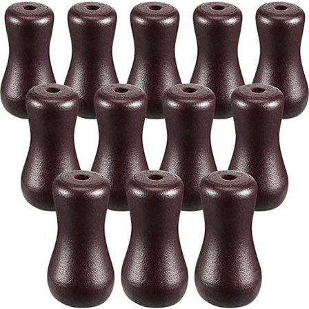 12 stk. tresnorer i tre med snor til persienner, trepersienner, snorer, dråper