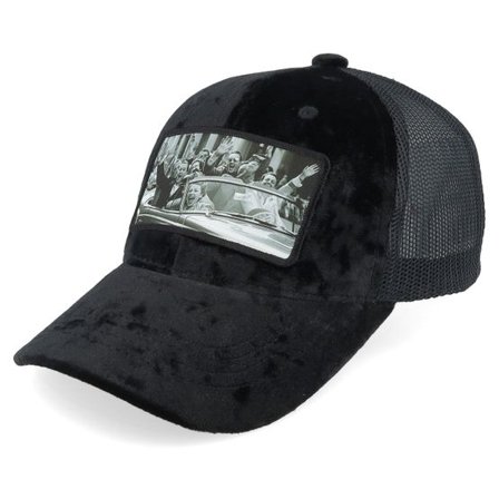 Calza Pennello - Svart trucker Keps - Kids Cabriolet Party Velvet Black Trucker @ Hatstore