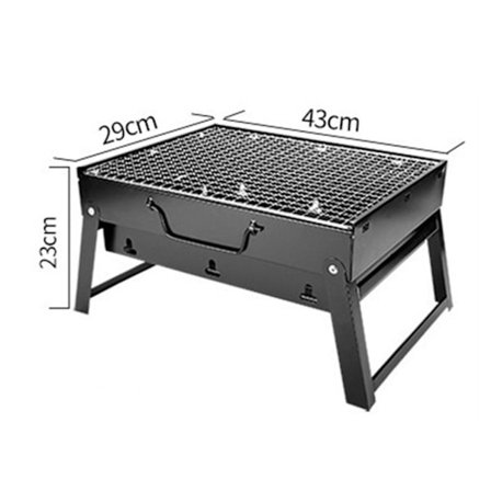 BBQ Grill Sammenleggbar Kullgrill 43X29X23CM