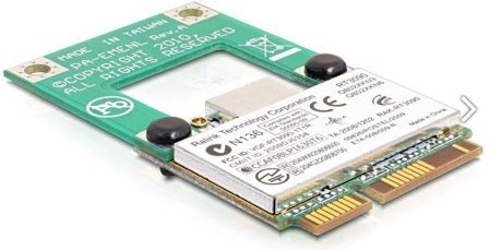 Delock Mini PCI-Express adapter, halv till full storlek