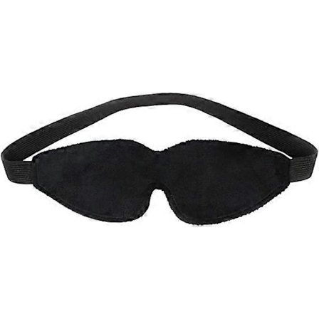PU-Lær Rollespill Bind for Øynene Øyemaske Sovemaske Øyedeksel Voksenleketøy for Par (svart)