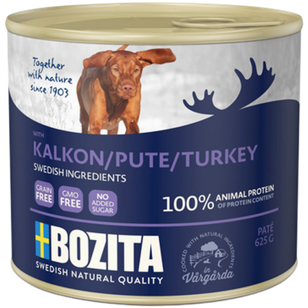 Bozita Hund - Paté med kalkun 625 g - Hund - Hundefôr & hundemat - Våtfôr & våtmat - ZOO.no