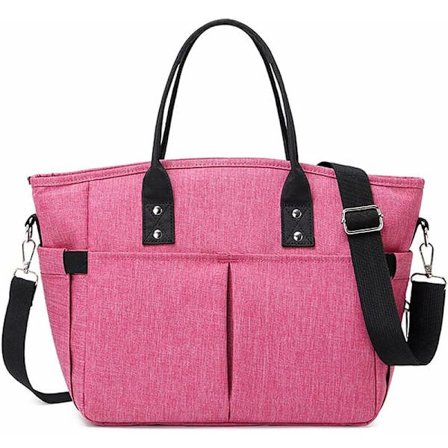 Lunchväska med axelrem, isolerad väska för arbete, skola, hopfällbar, vattentät, dragkedja, isolerad väska, kylväska, picknickväska för sport/picknick