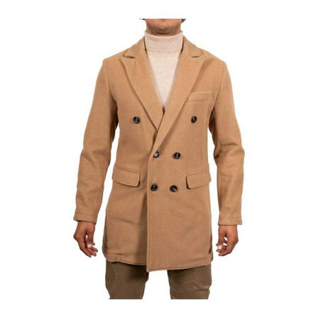 At.P.Co, Double-Breasted Coats Beige, Heren, Maat:L