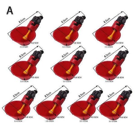 10 st kycklingfågelhöns vatten drickskopp automatisk fjäderfävattenare