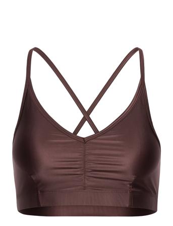 Gloss Bra Top Lingerie Bras & Tops Soft Bras Tank Top Bras Ruskea Filippa K