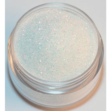 Nagelglitter - Finkornigt - White Golden Rainbow - 8ml - Glitter Vit
