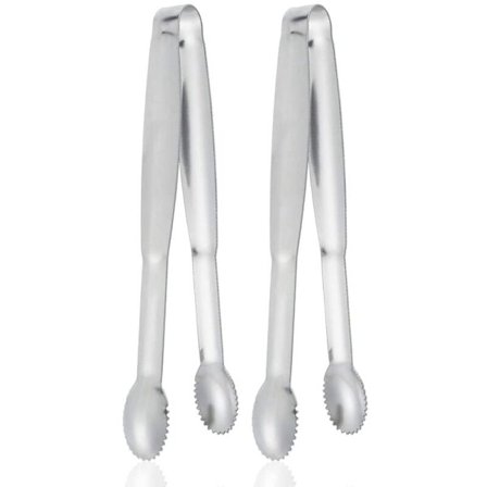 Sockertång i rostfritt stål, kökstång för mat, köksredskap i metall