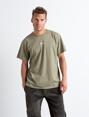 Clean Cut Copenhagen Cohen Brushed Tee Ss - Green - L