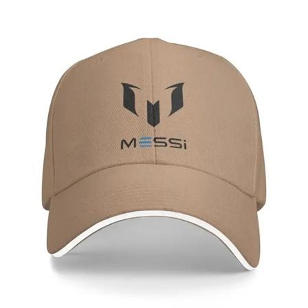 Mukautettu musta Messin 10 jalkapallolippis Hip Hop miesten säädettävä isän hattu kevät syksy Khaki Baseball Cap