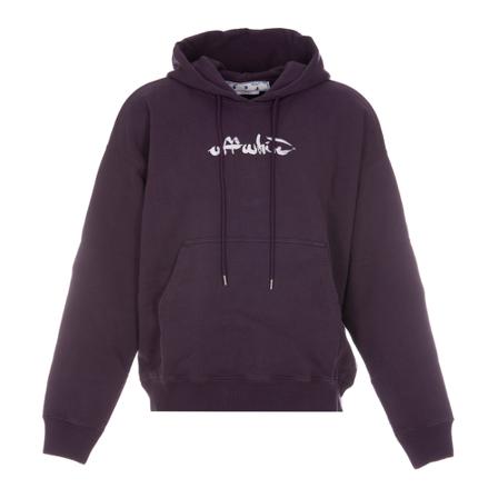 Off White, Hoodies Paars, Heren, Maat:S