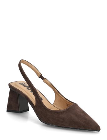 Bianco Biamaralyn Slingback Faux Suede - Brown - 39