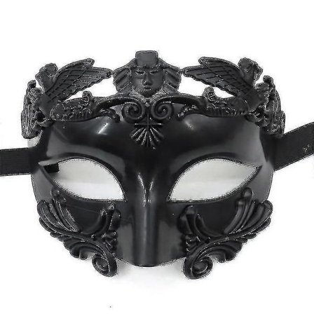 Maske Menn Maske Bryllupsball Maske Mardi Gras Maske Bryllupsball Maske Burlesque Ball Party (1 stk, Svart+ Gull)