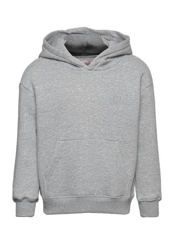 K Very Life Small Logo Hoodie Pnt Grey Kids Only