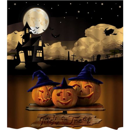 Halloween Duschdraperi Höstduschdraperi, Rustikt